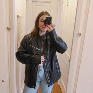 Zara Black Leather Jacket
